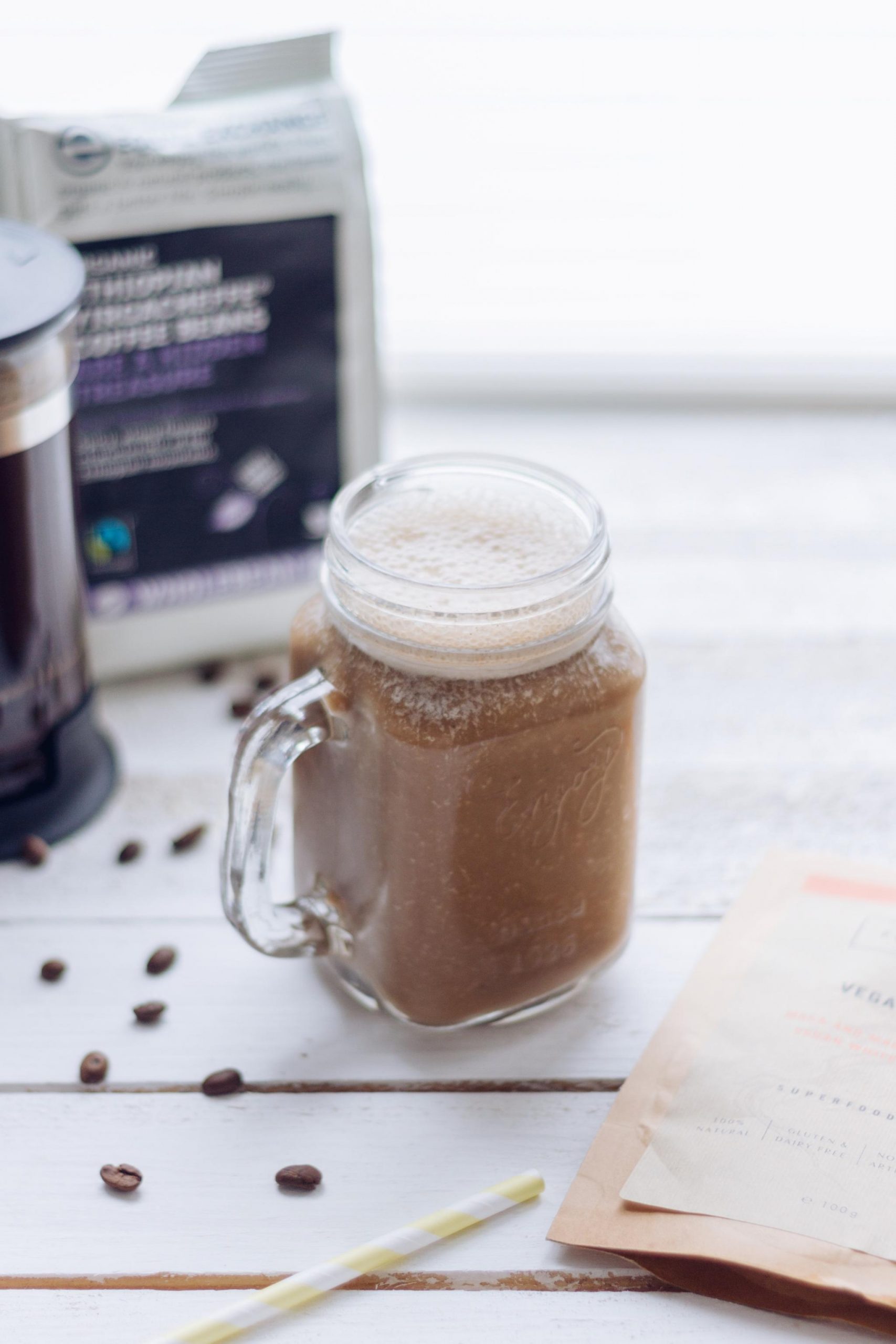 Vegan Protein Shake with coffee | romylondonuk