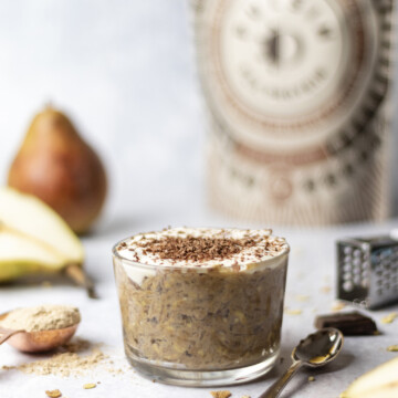 Pear and Chocolate Overnight Oats