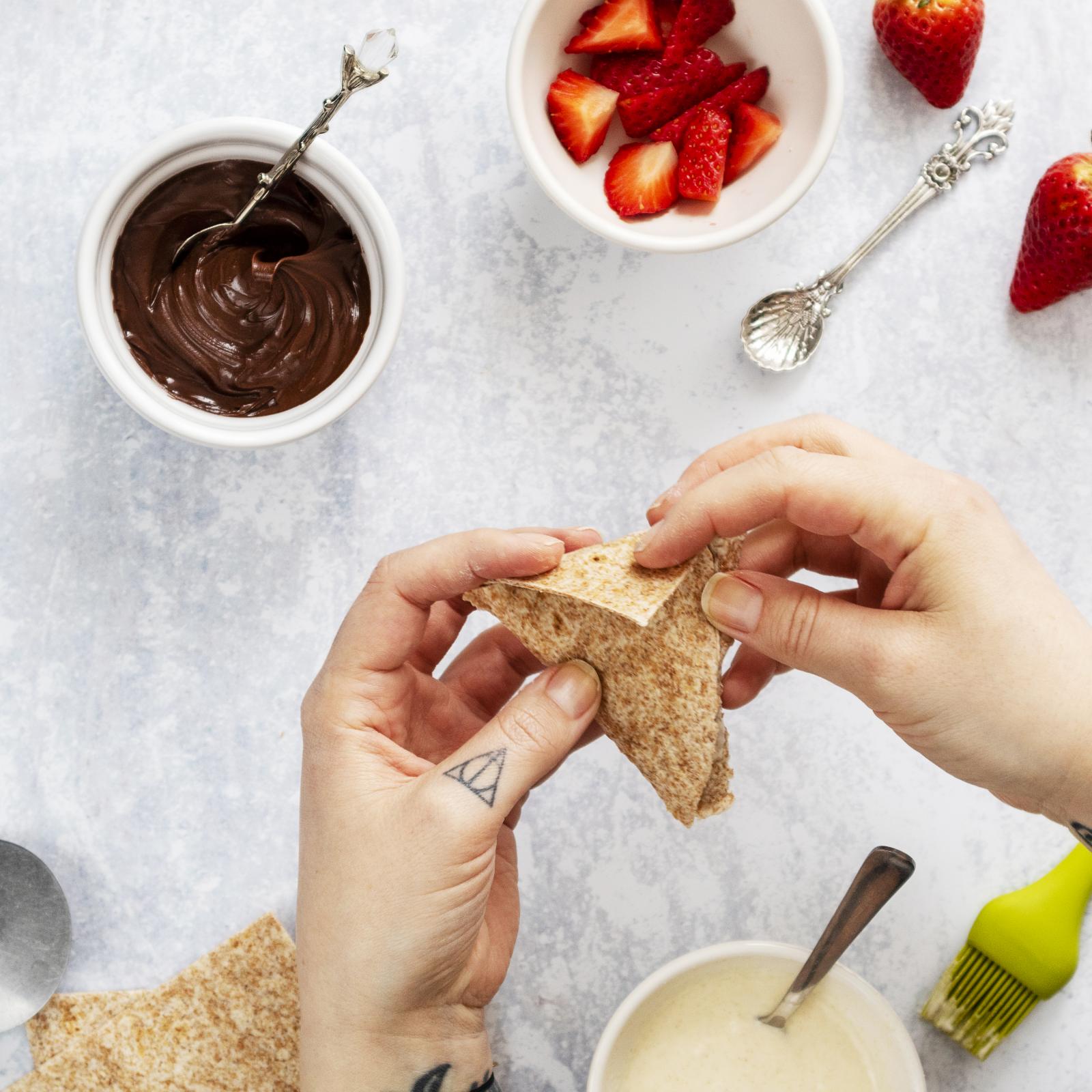 Vegan Chocolate Samosas