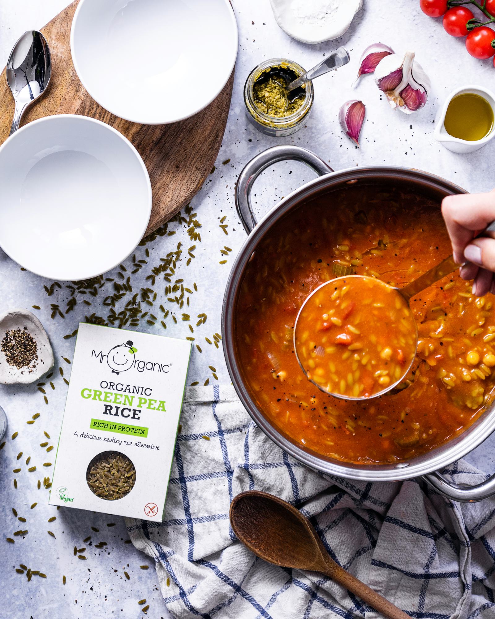 Easy Vegan Orzo Soup