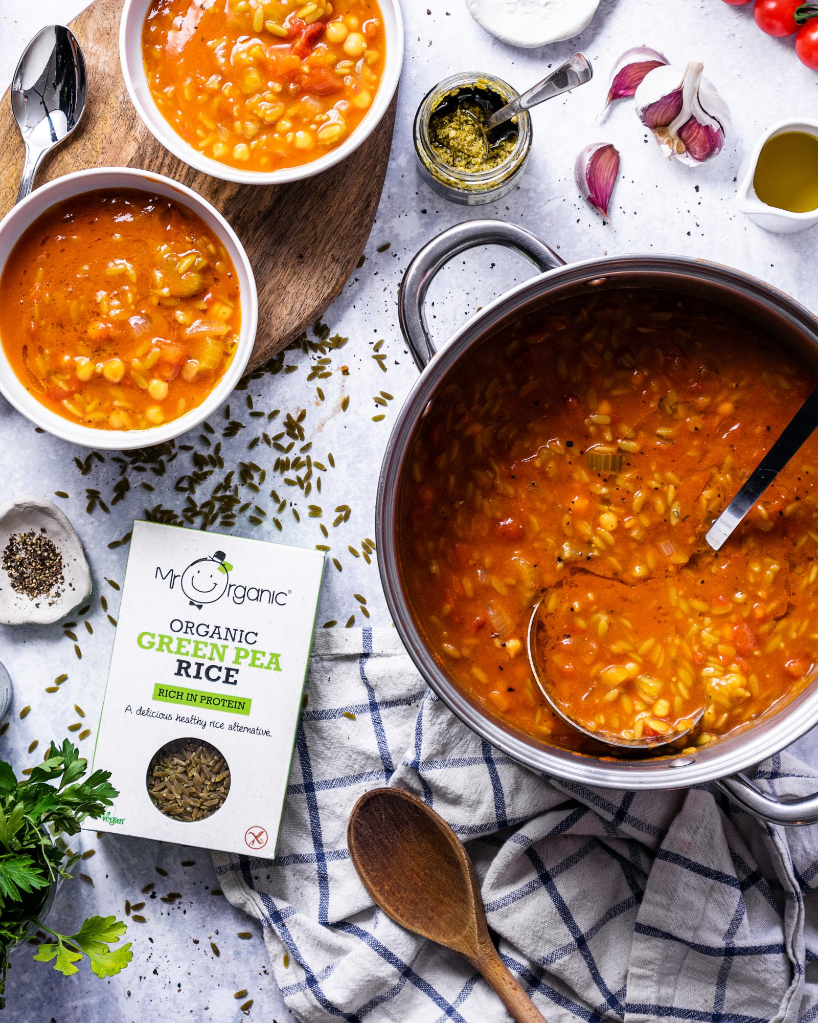 Easy Vegan Orzo Soup