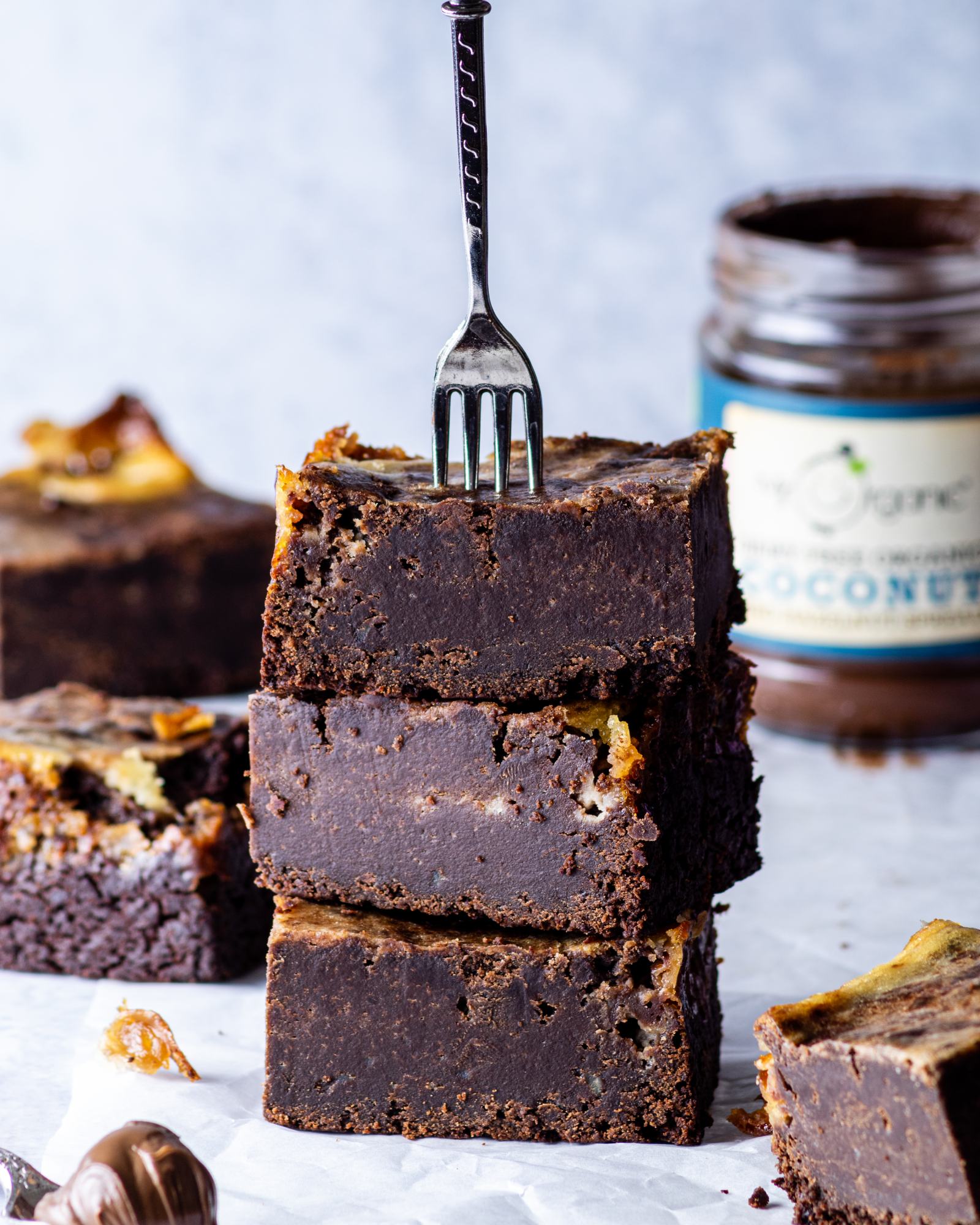 Vegan Chocolate Swirl Brownies