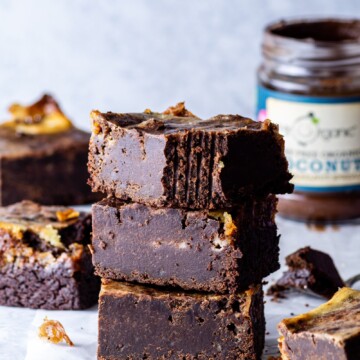Vegan Chocolate Swirl Brownies