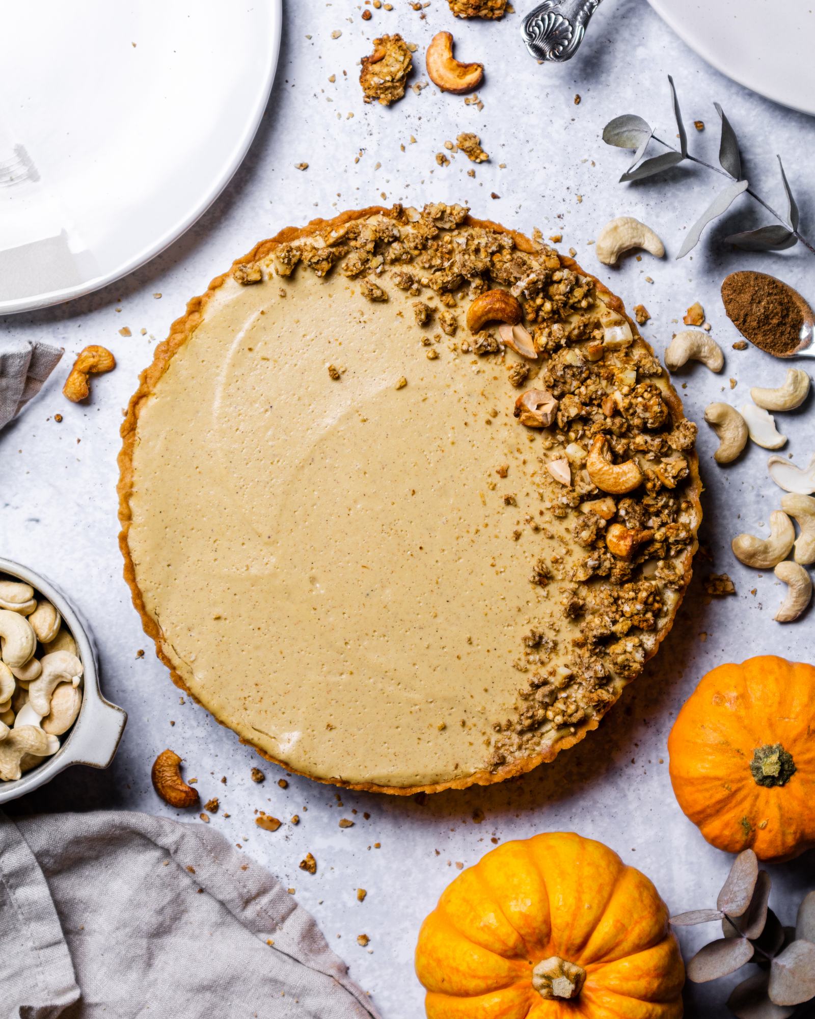 Vegan Pumpkin Pie Cheesecake