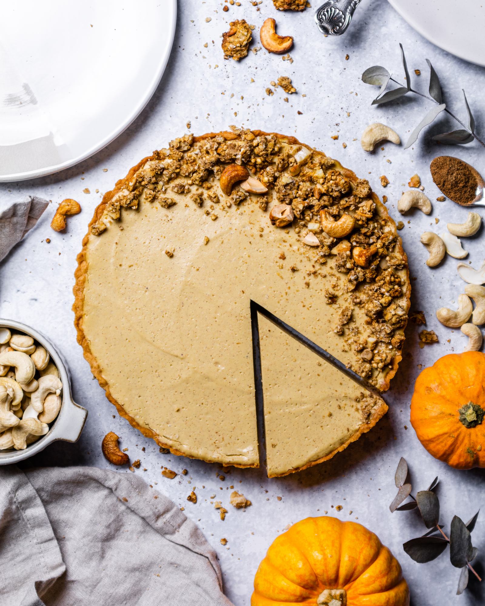 Vegan Pumpkin Pie Cheesecake