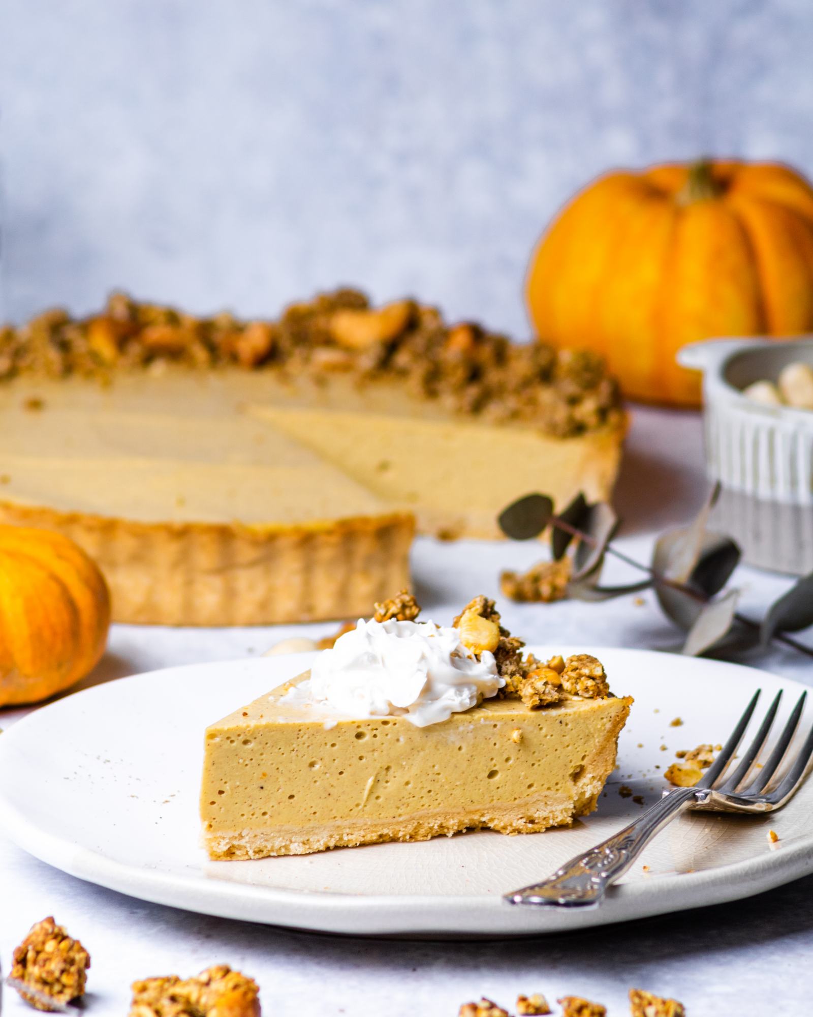 Vegan Pumpkin Pie Cheesecake