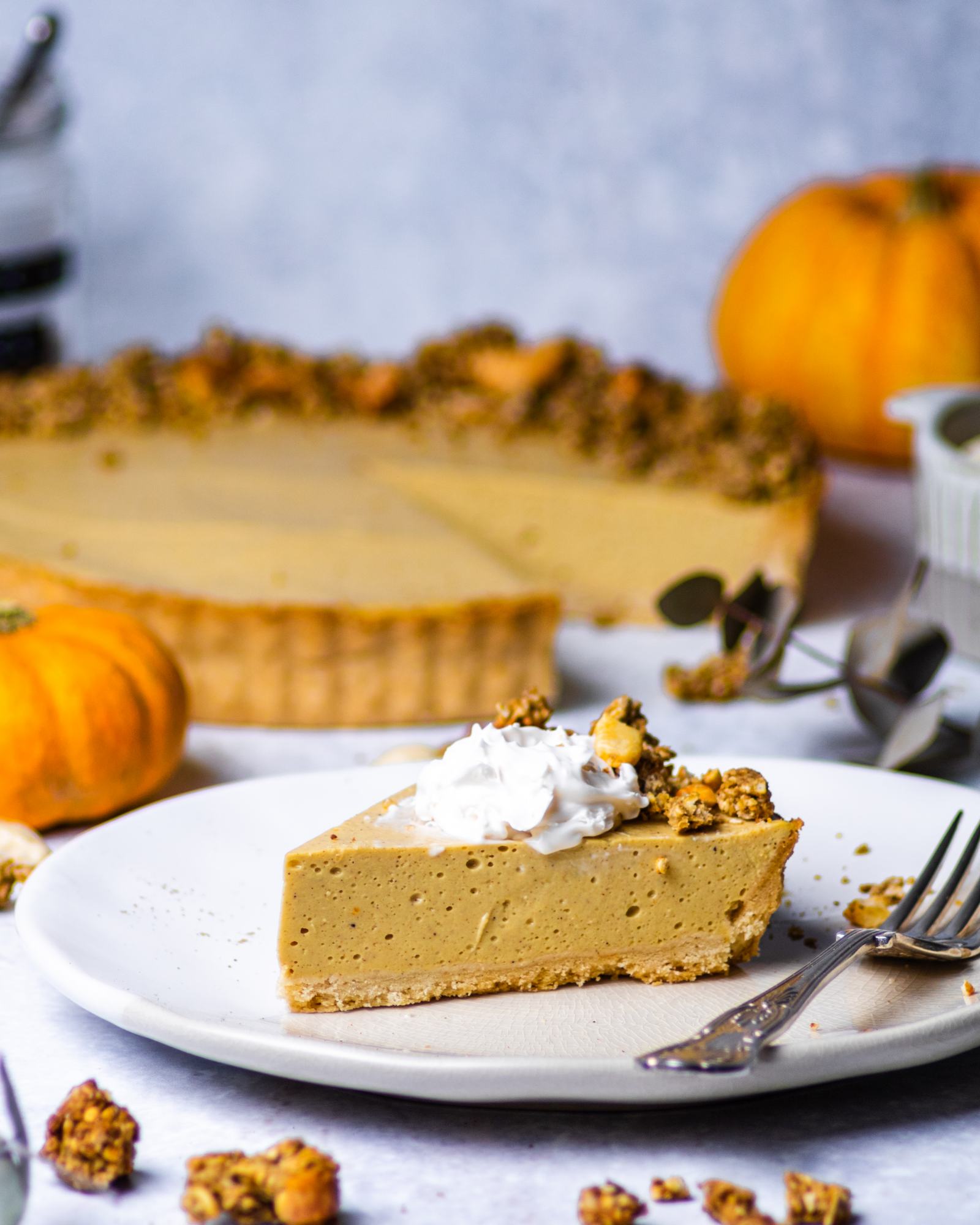 Vegan Pumpkin Pie Cheesecake