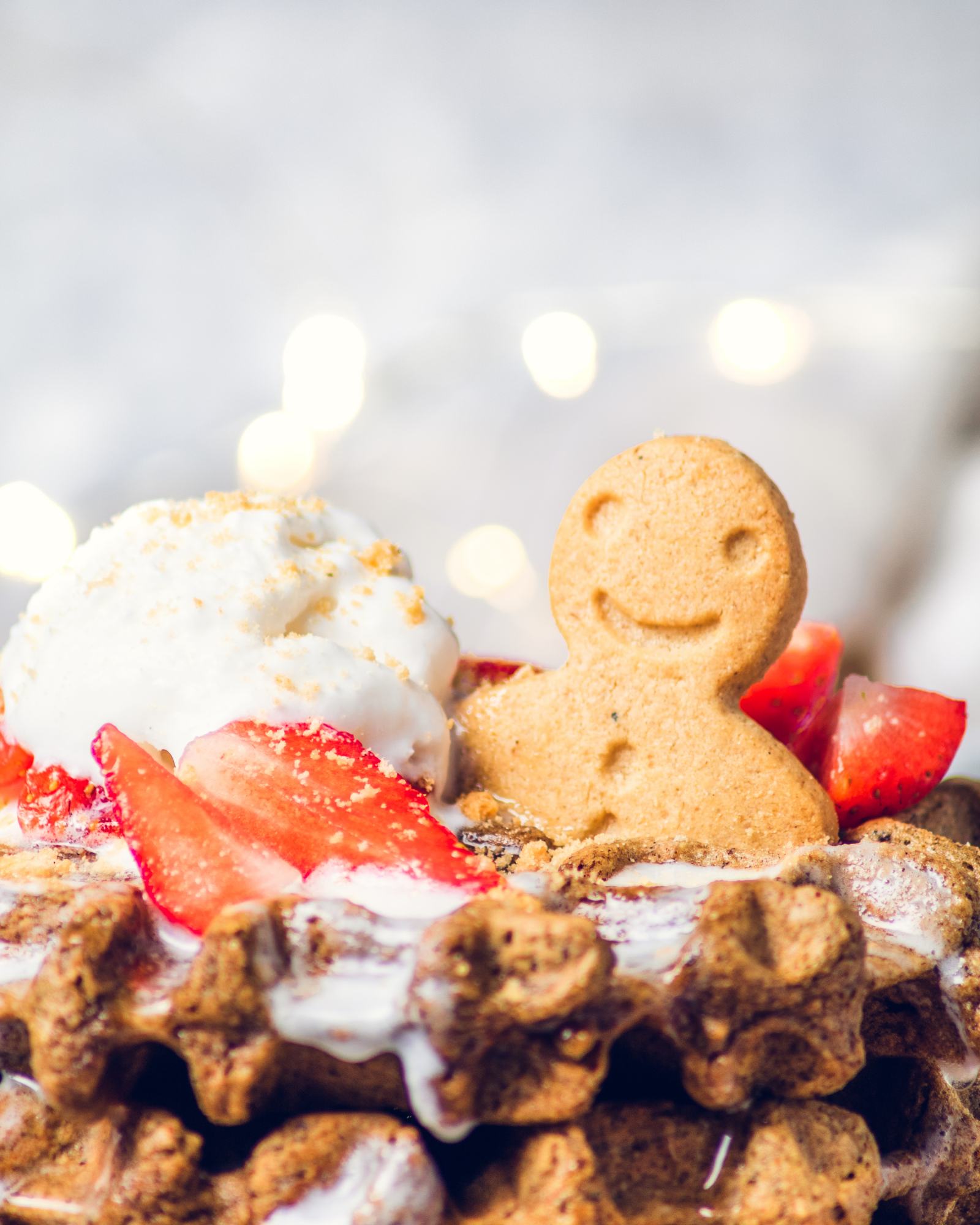 Vegan Gingerbread Waffles