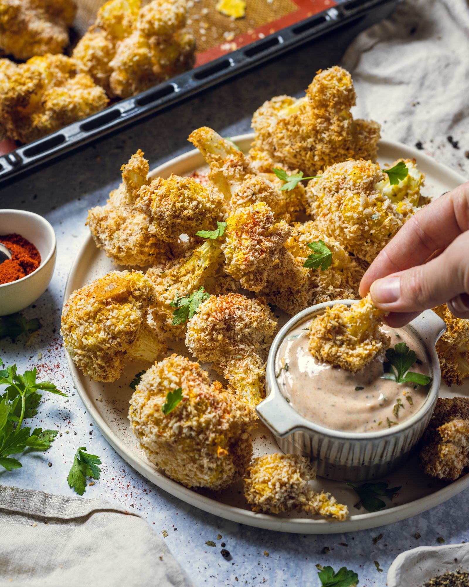 Air fryer cauliflower with panko on sale