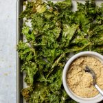 Vegan Cheese & Onion Kale Chips