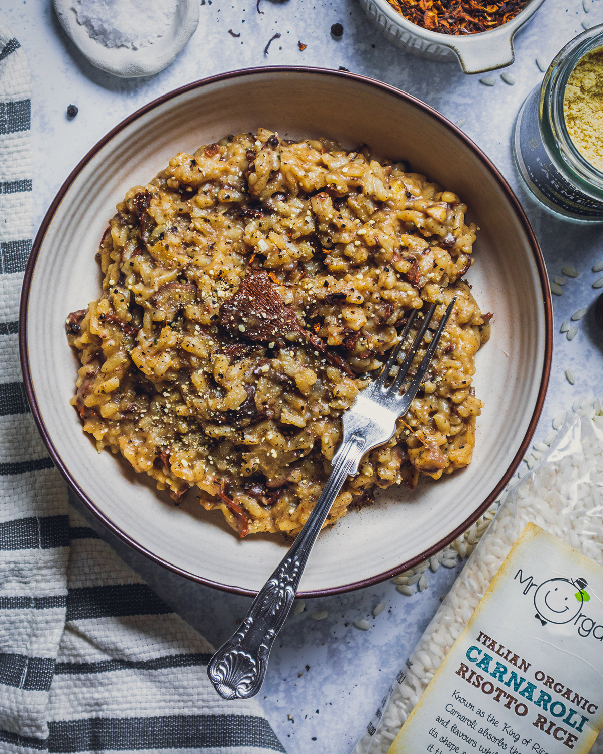 Creamy Vegan Mushroom Risotto