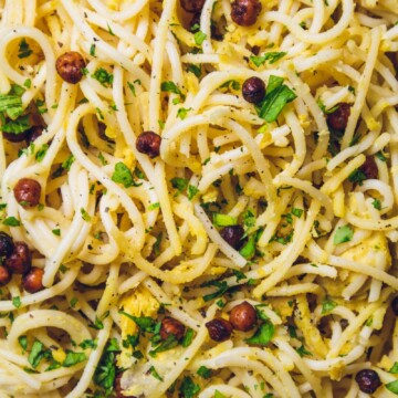 Vegan Carbonara with Smoky Chickpeas