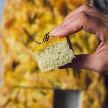 Easy Vegan Rosemary Focaccia