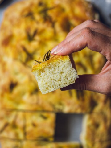 Easy Vegan Rosemary Focaccia