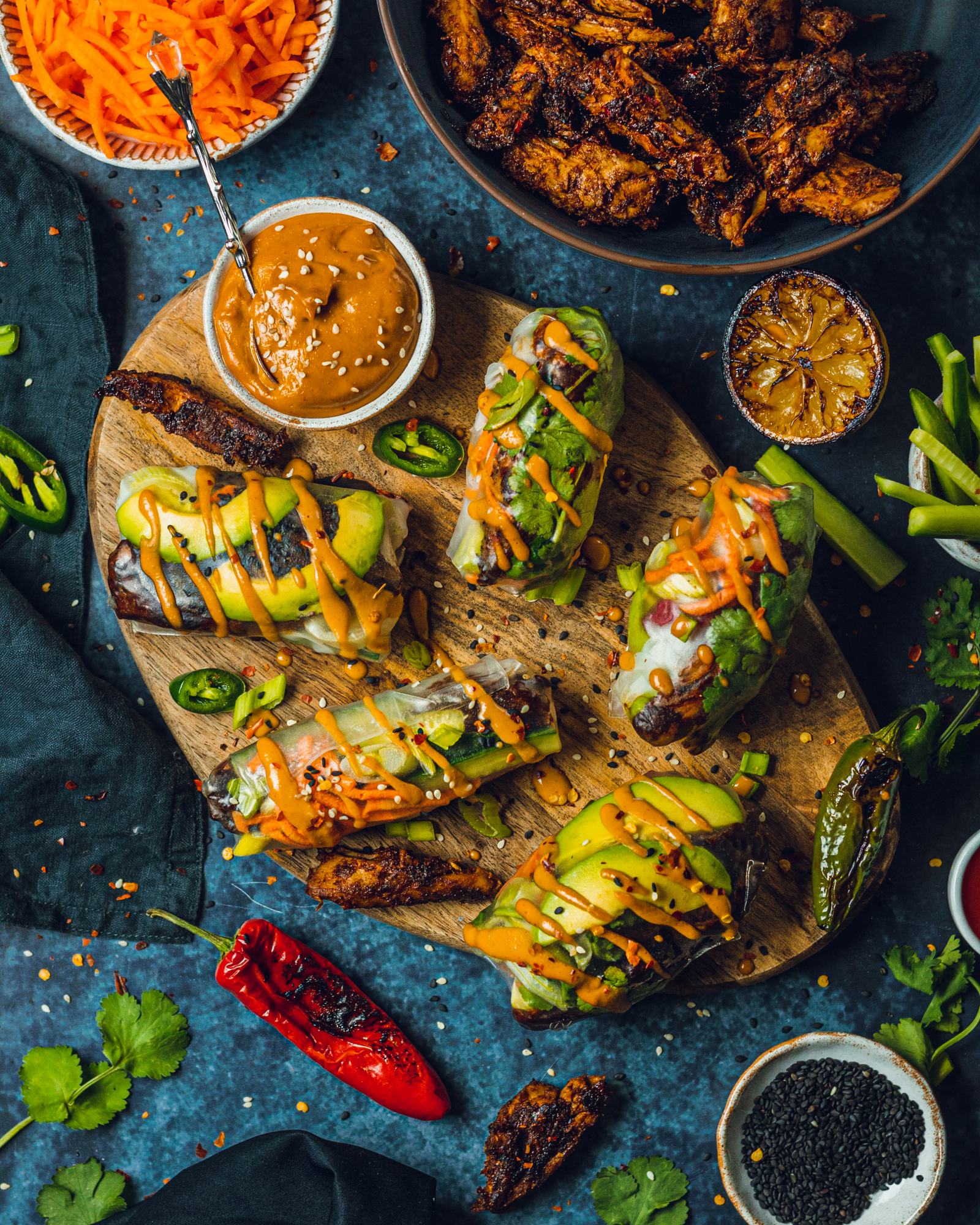 Simple Vegan Summer Rolls Simple Vegan Summer Rolls