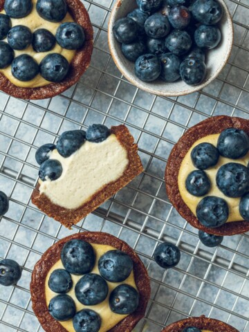 Vegan Blueberry Cheesecake Muffins