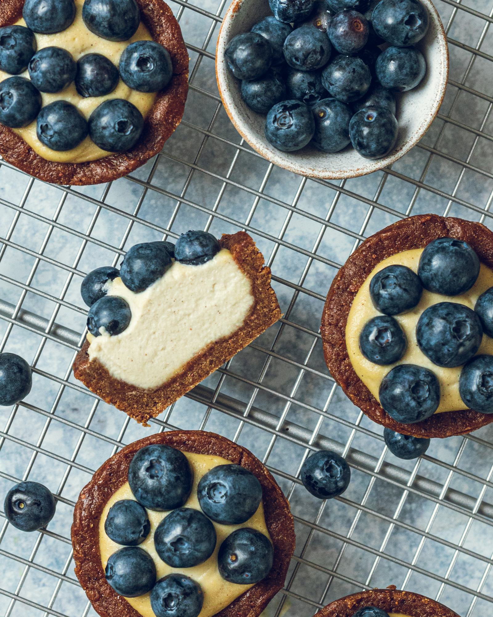 Vegan Blueberry Cheesecake Muffins