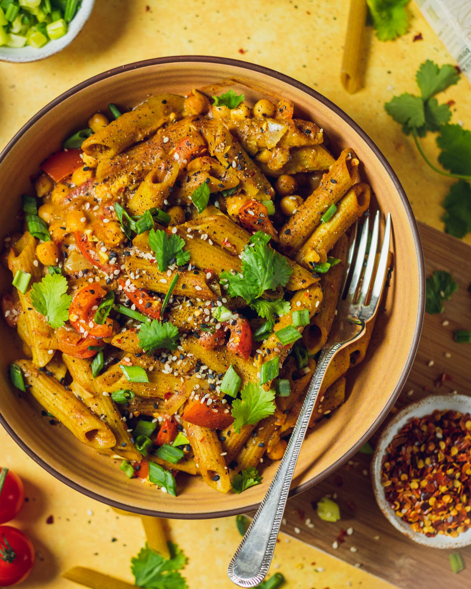 One Pot Coconut Curry Pasta