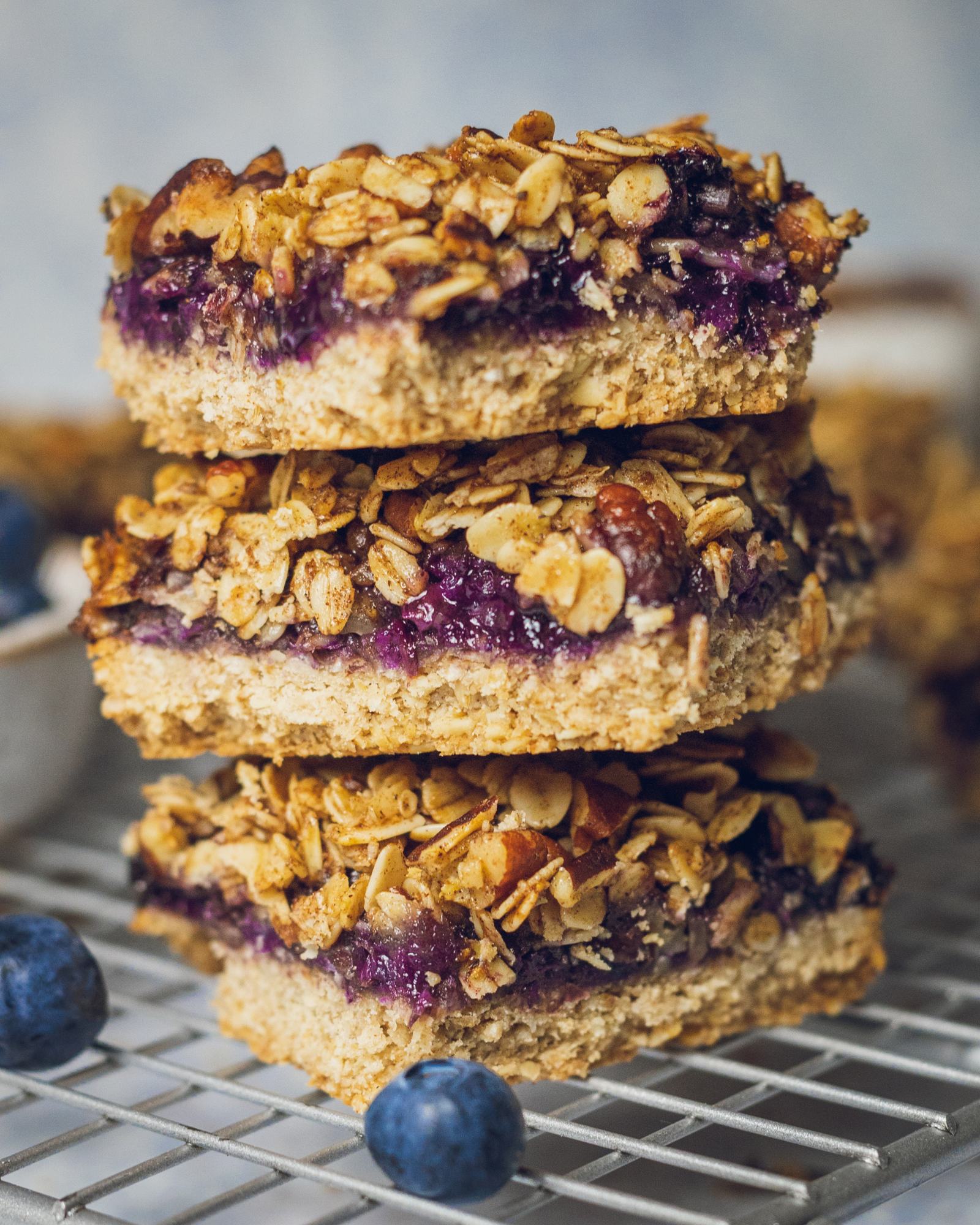 Blueberry Oat Crumble Bars