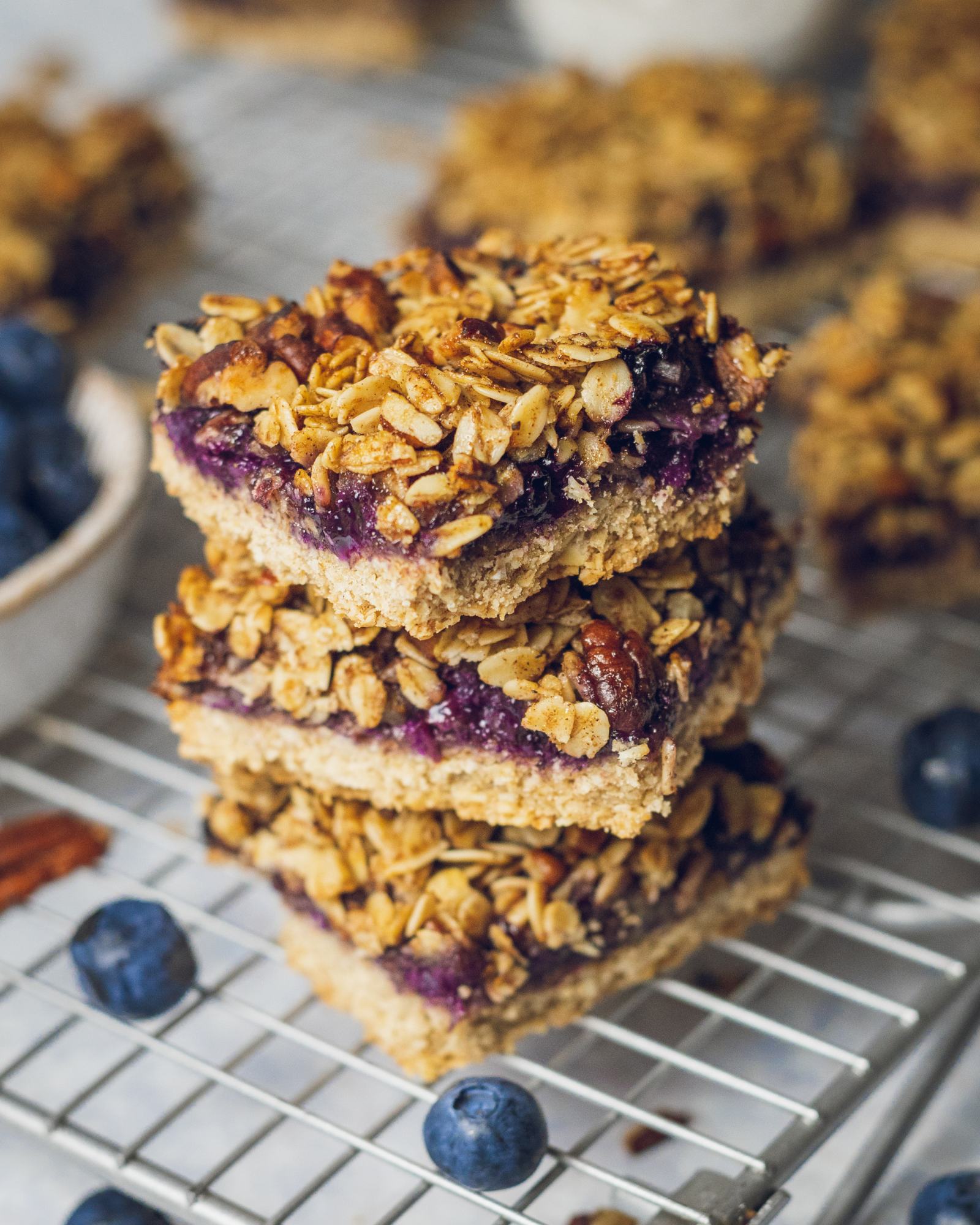 Blueberry Oat Crumble Bars