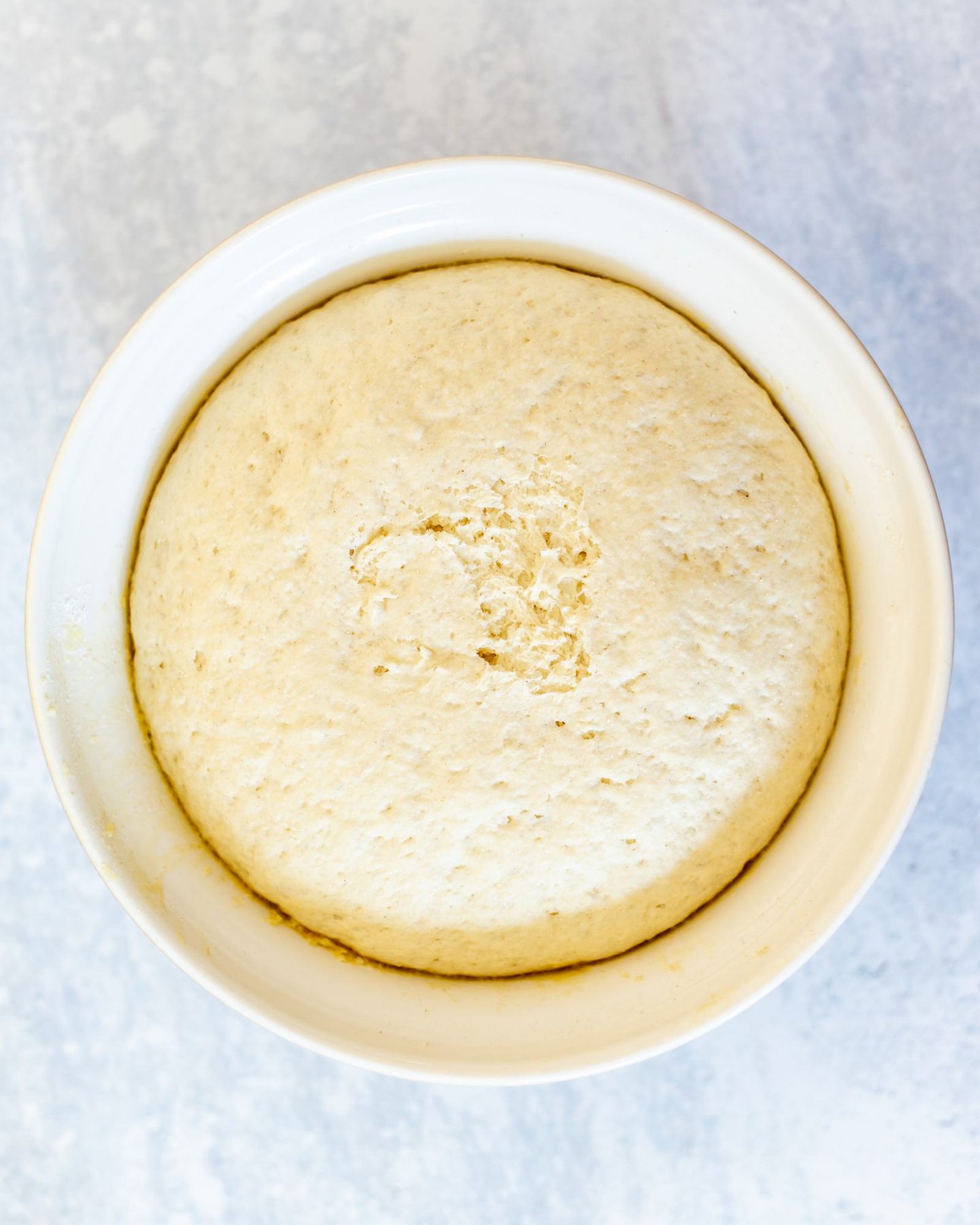 rested and risen burger bun dough