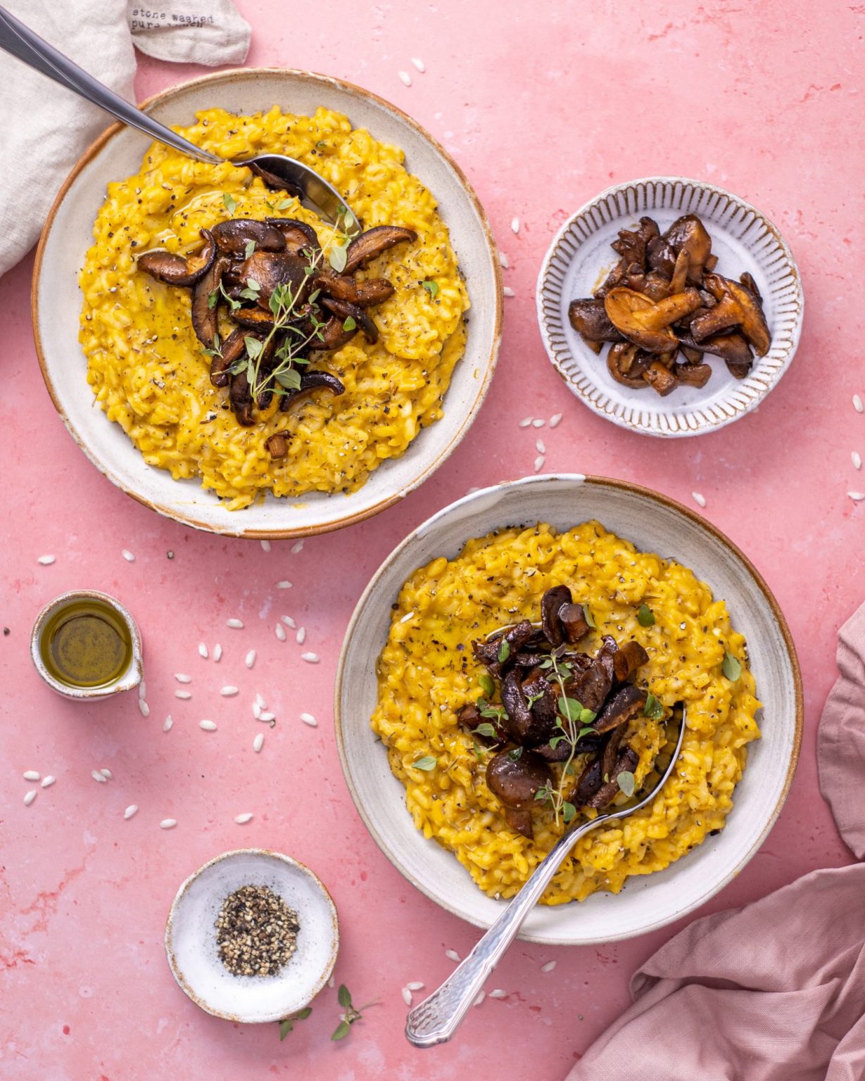 Vegan Pumpkin Risotto (Gluten Free) Romy London