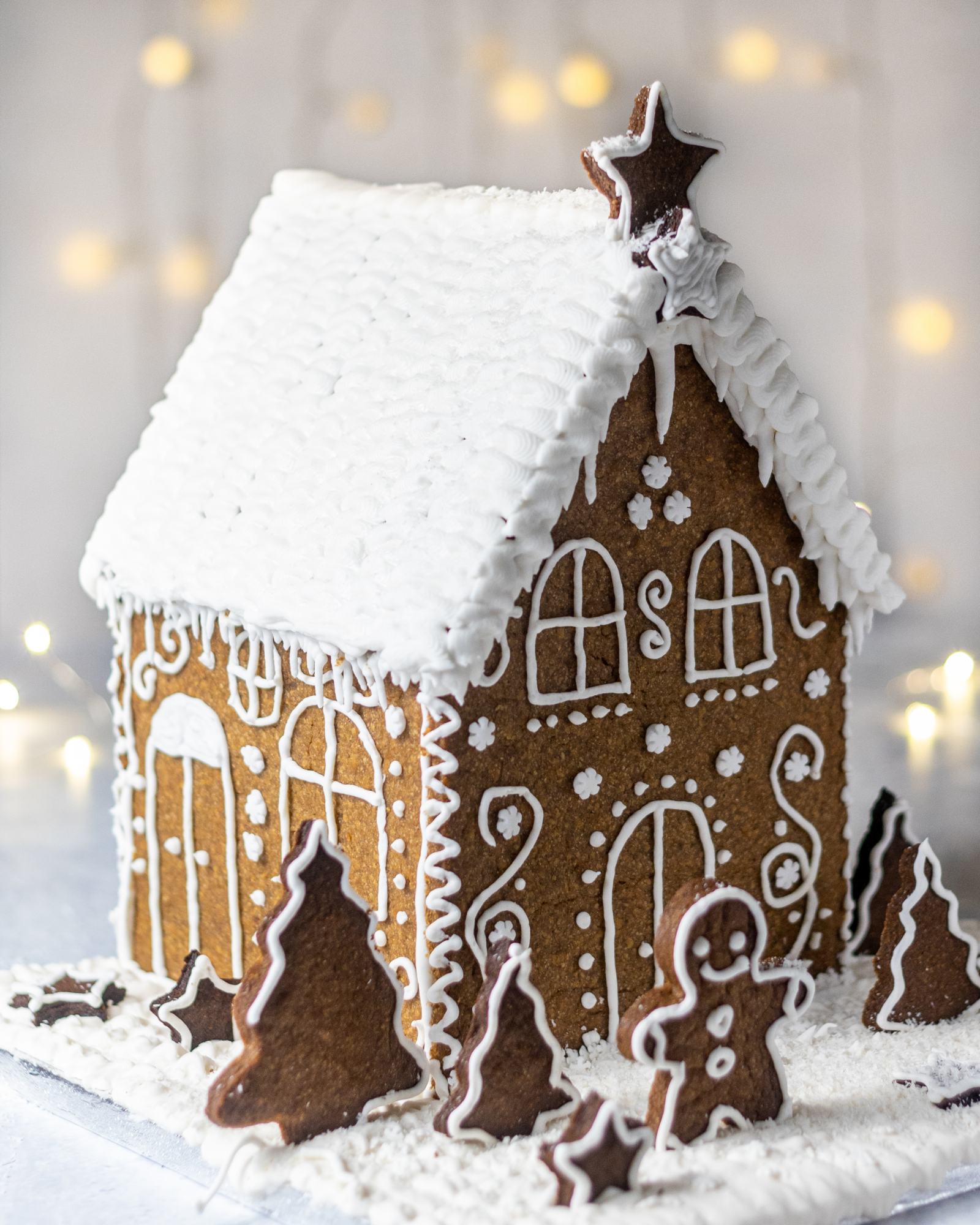 Comment Faire une Maison Végétalienne en Pain d'Epices / How to Make a  Vegan Gingerbread House