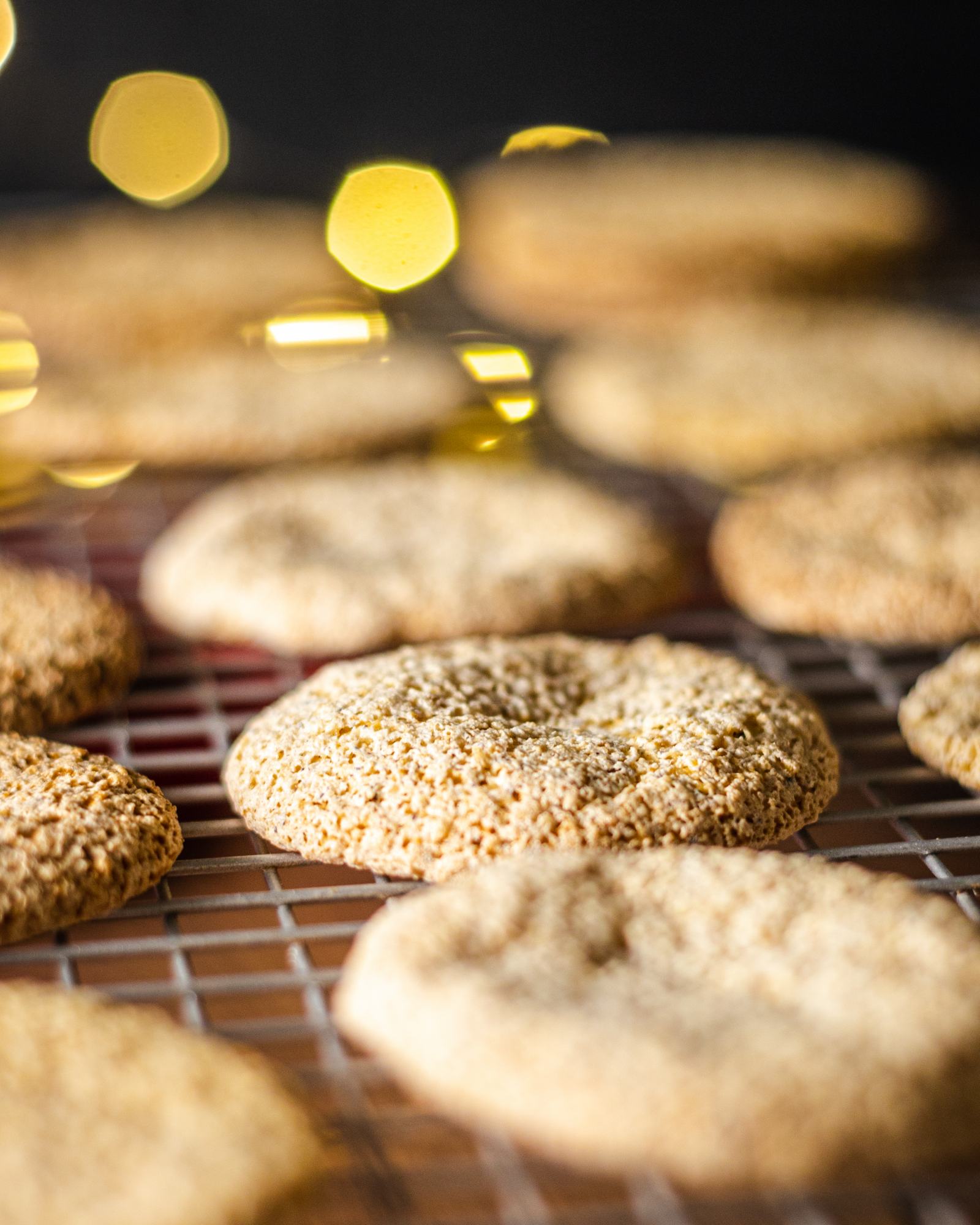 vegan macaroons on a baking tray