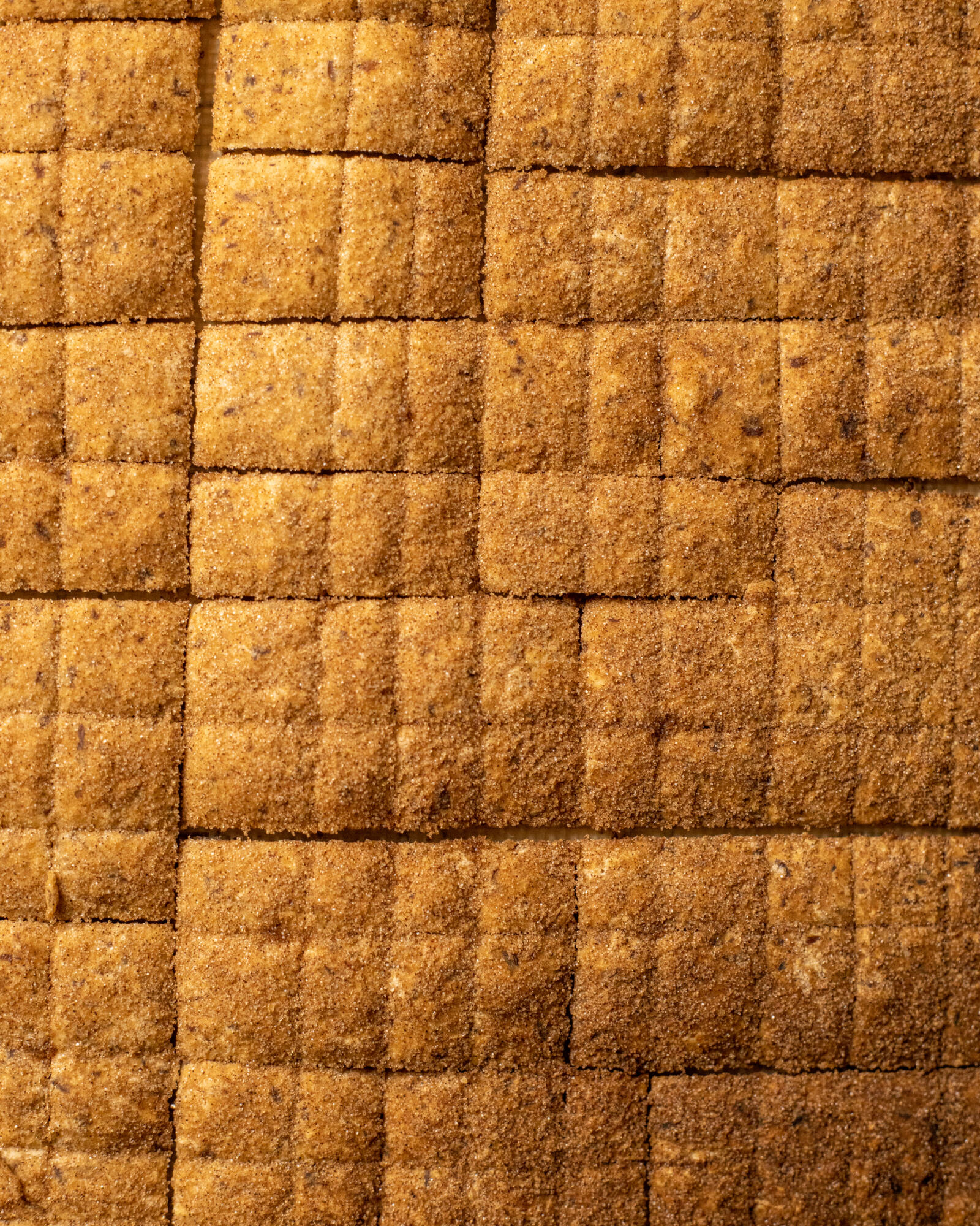 cinnamon cereal close up after baking