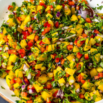 mango salsa in a large bowl