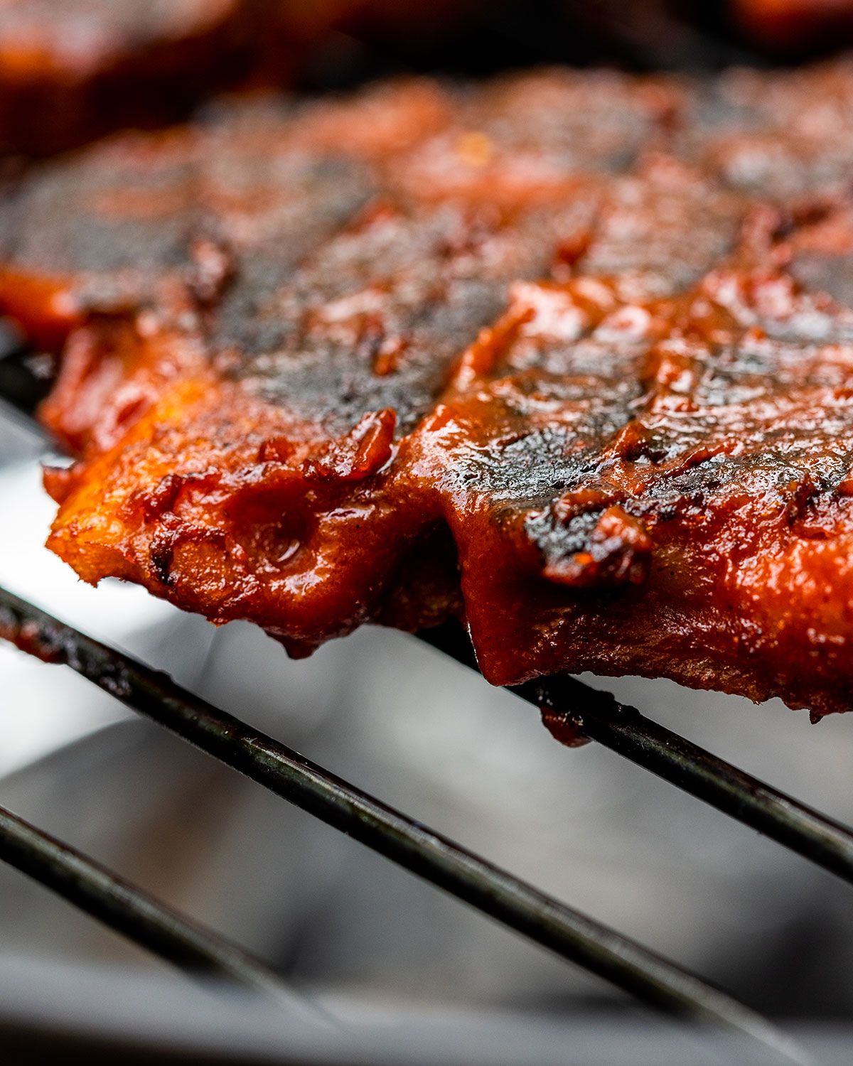 vegan barbecue chicken up close