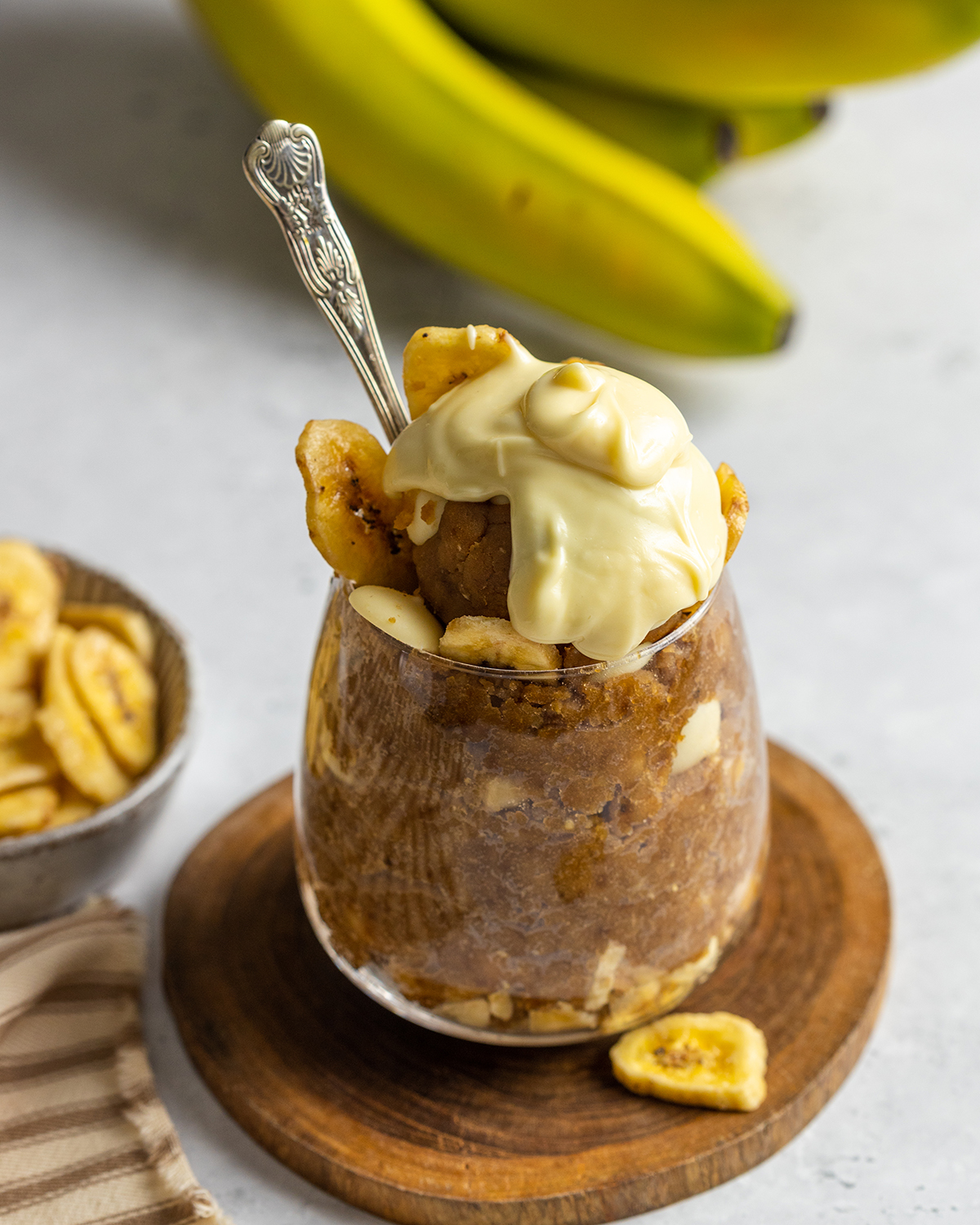 vegan white chocolate on a jar of vegan cookie dough