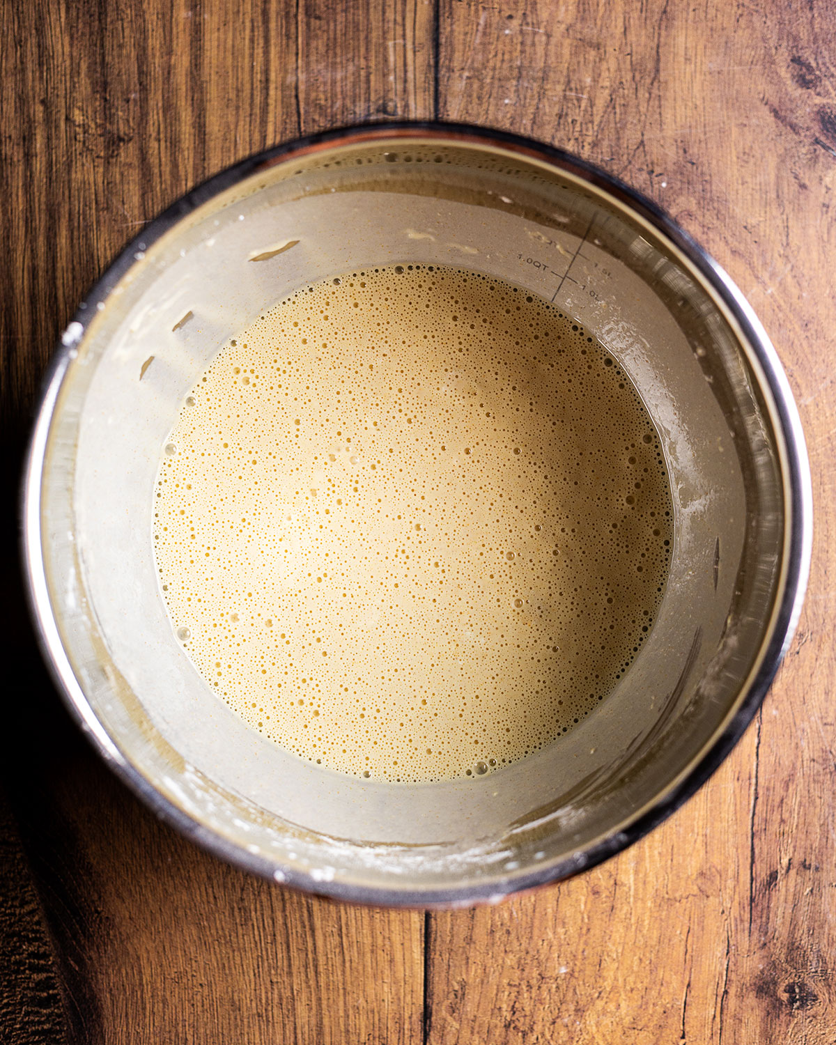 mixed batter for the recipe