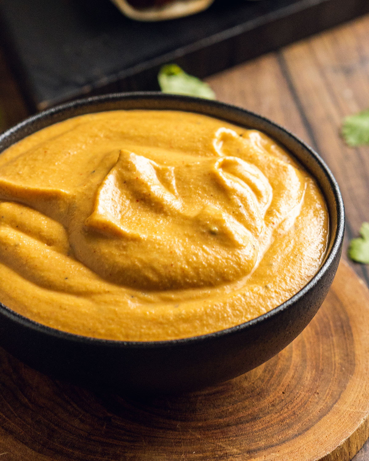 Vegan Nacho Cheese Sauce in a small dish.