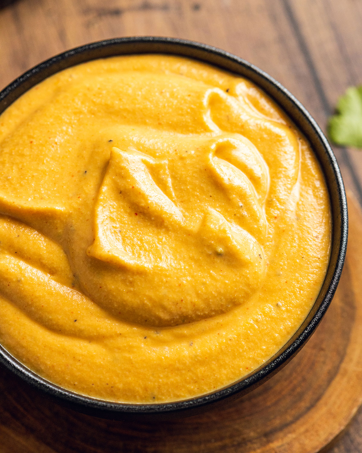 Vegan Nacho Cheese Sauce in a small dish.