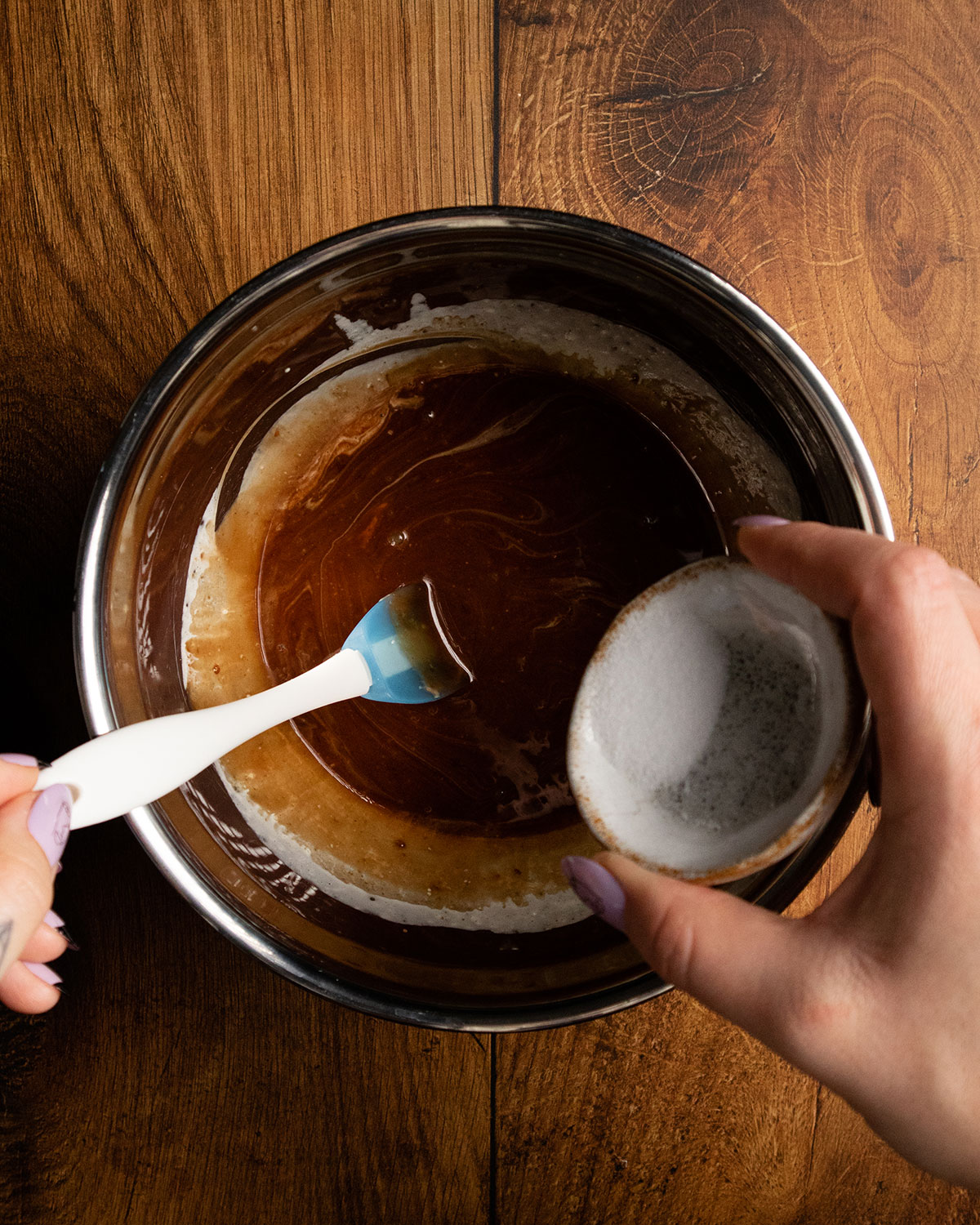 salt being added to the bowl