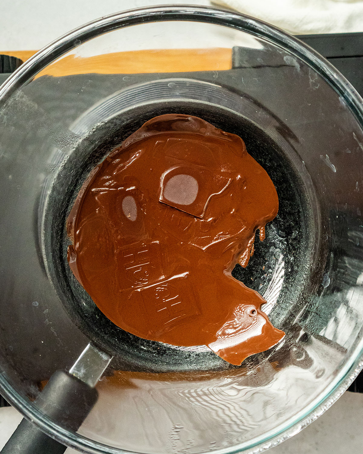 melted vegan chocolate