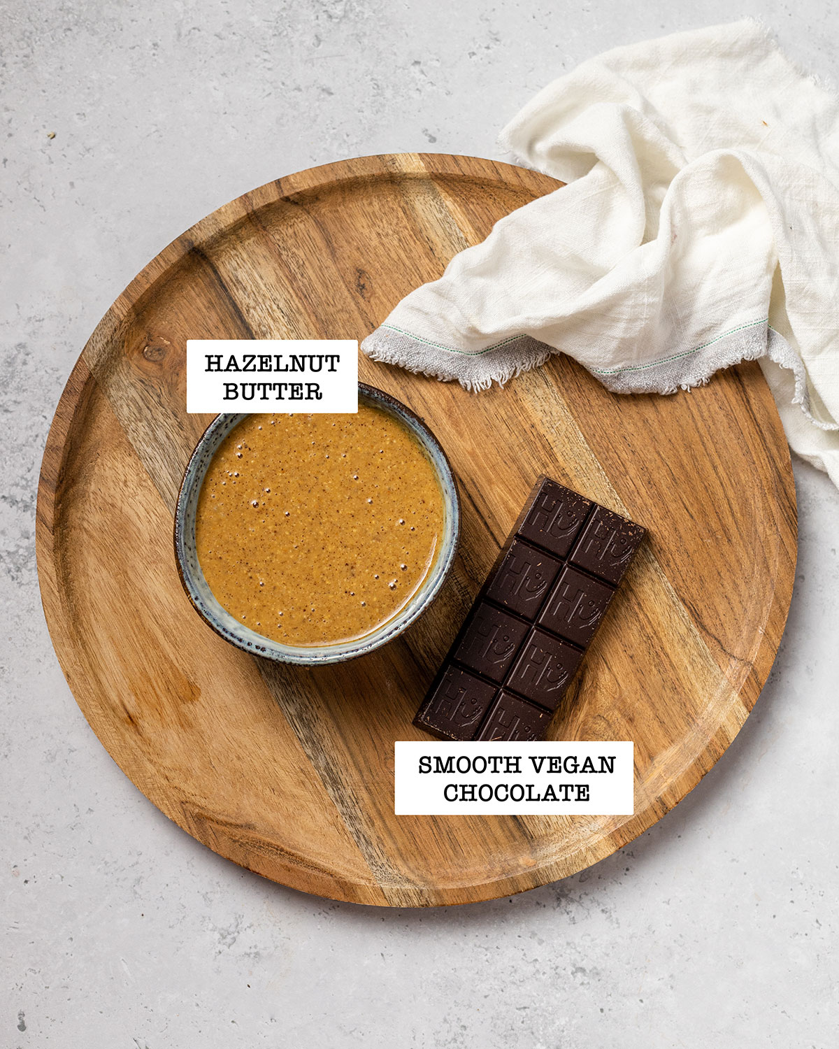 ingredients for vegan chocolate fudge