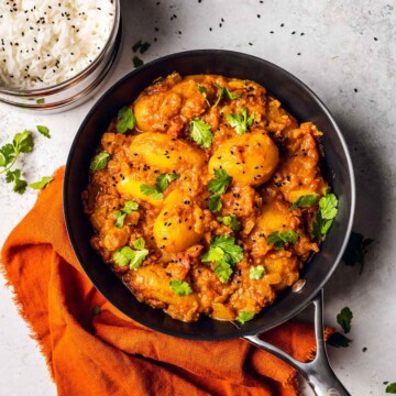 vibrant potato curry