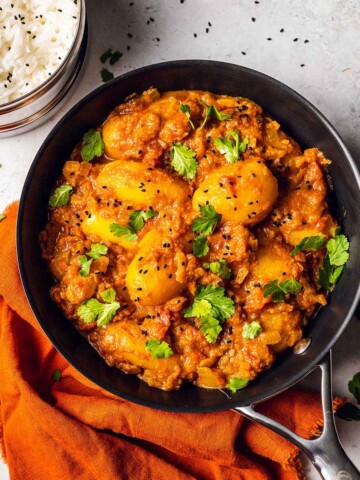 vibrant potato curry