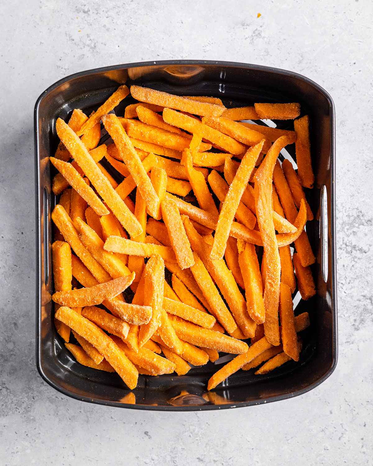 frozen sweet potato fries in air fryer basket