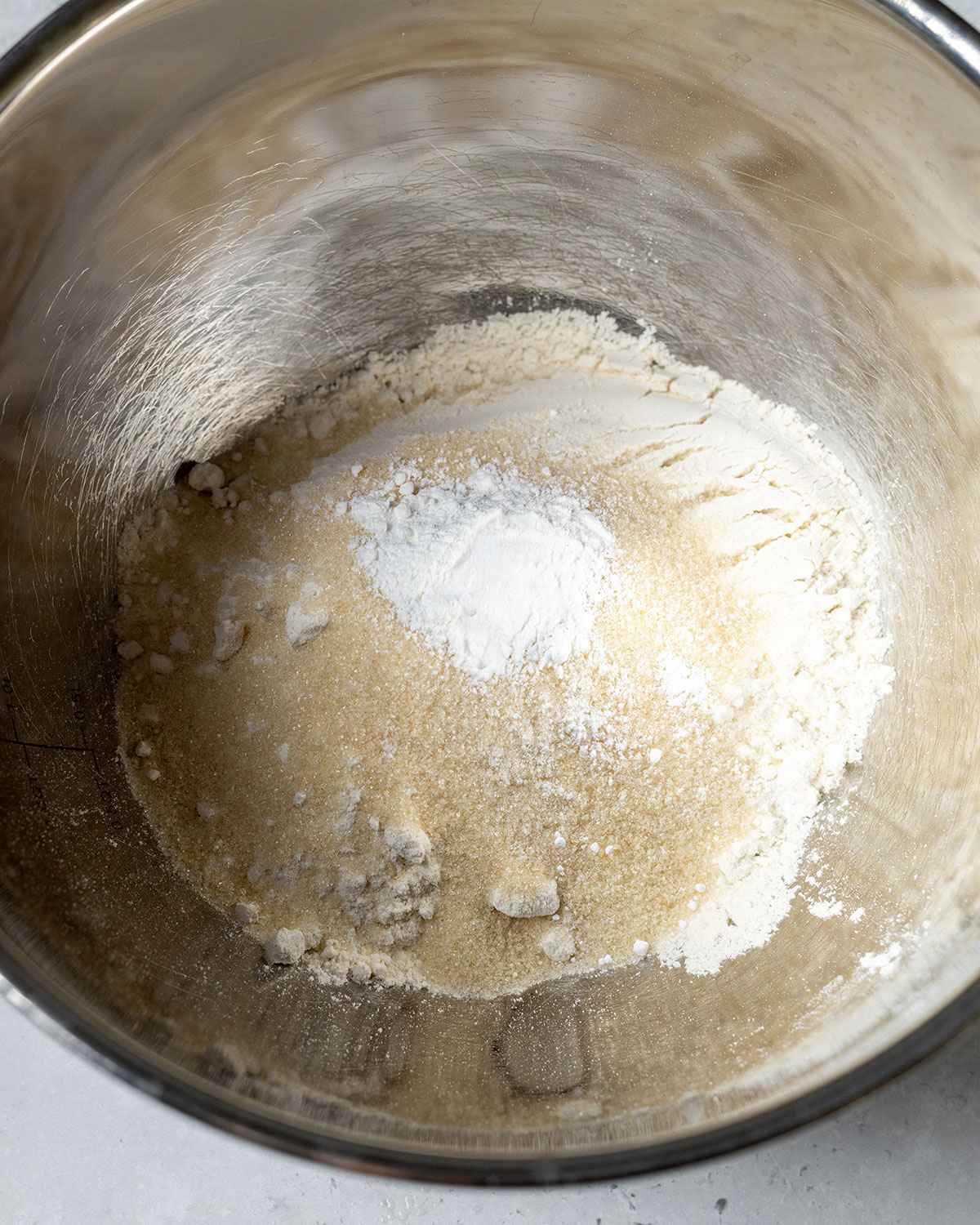 dry ingredients for vegan shortcake in a bowl