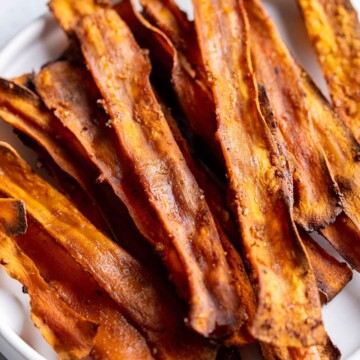 carrot bacon in a bowl