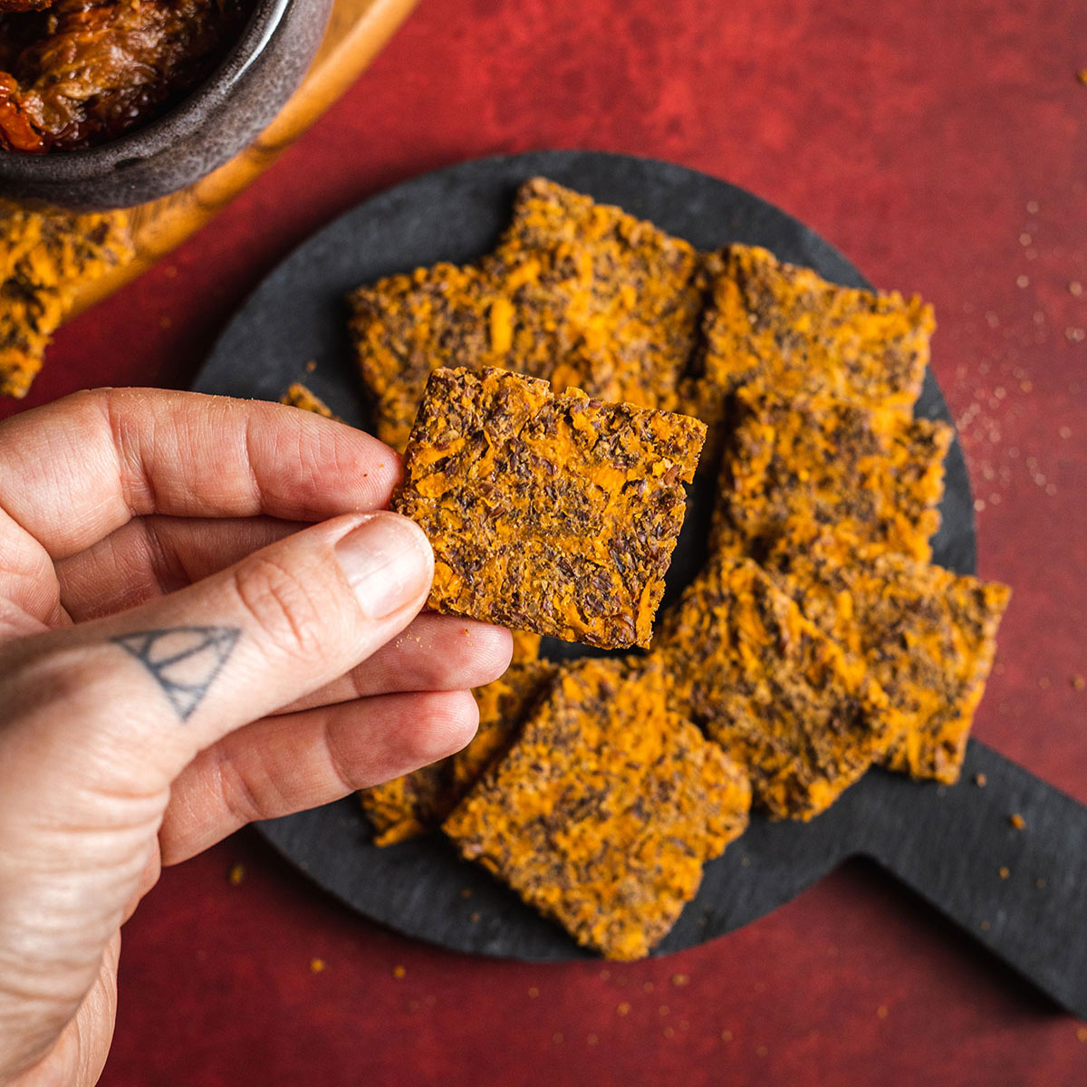 Sweet Potato Crackers