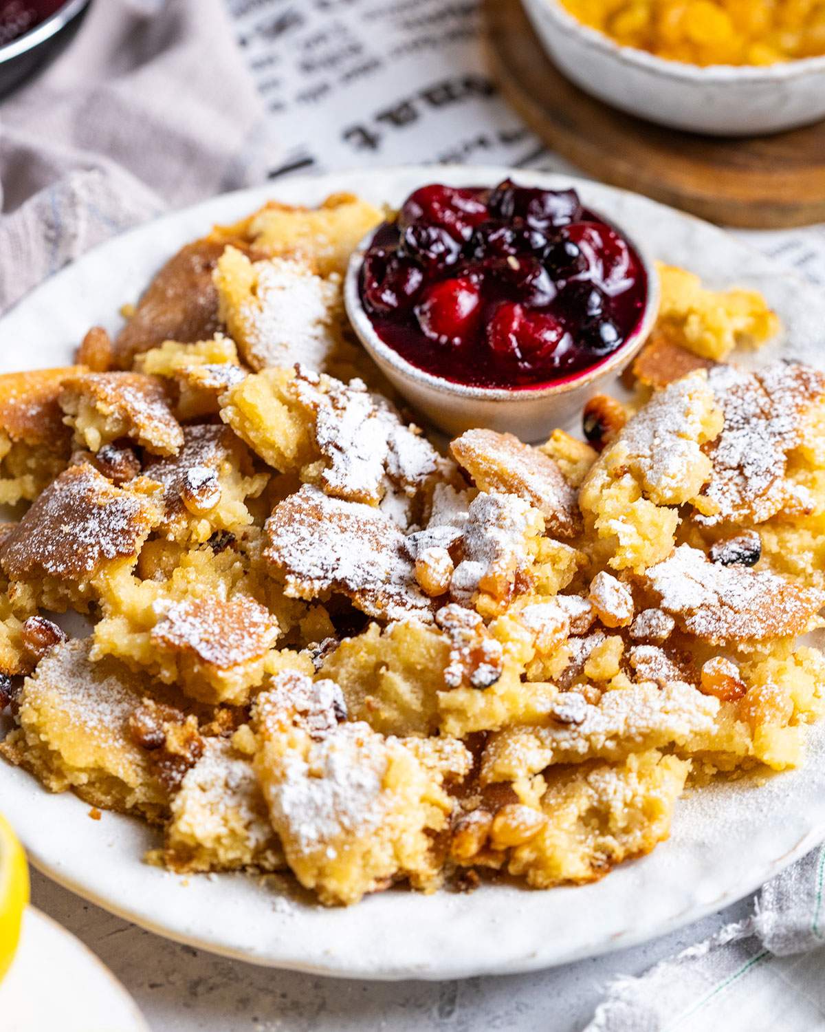 Easy Vegan Kaiserschmarrn (Torn Pancakes) - Romy London