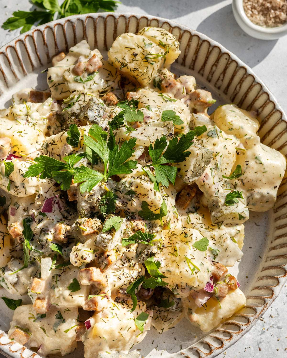 German Potato Salad up close.