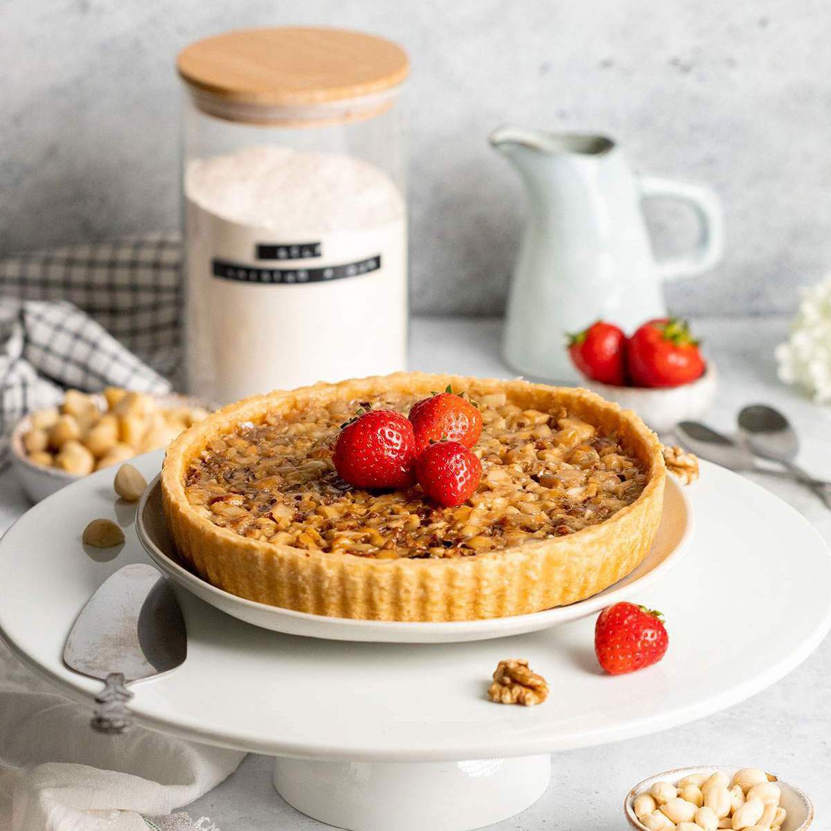 Vegan Caramel Nut Tart Recipe